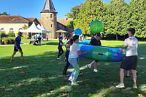 Course de Trampoball