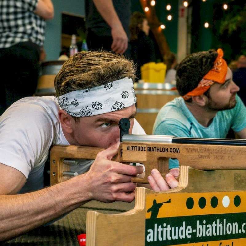 biathlon laser activité annecy team building ludimouv